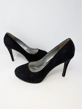 X-Appeal Women’s Size 7.5 Black Suede-Like Platform Stiletto Pumps